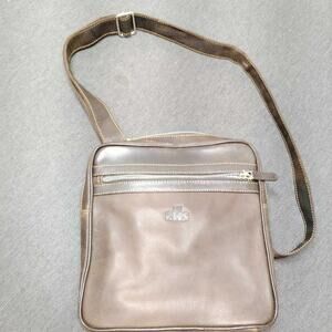 Rowallan Brown Leather Messenger Crossbody Bag Handmade Fine Leather Scotland
